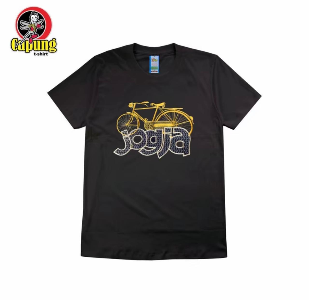 Kaos Bergambar Warna Hitam