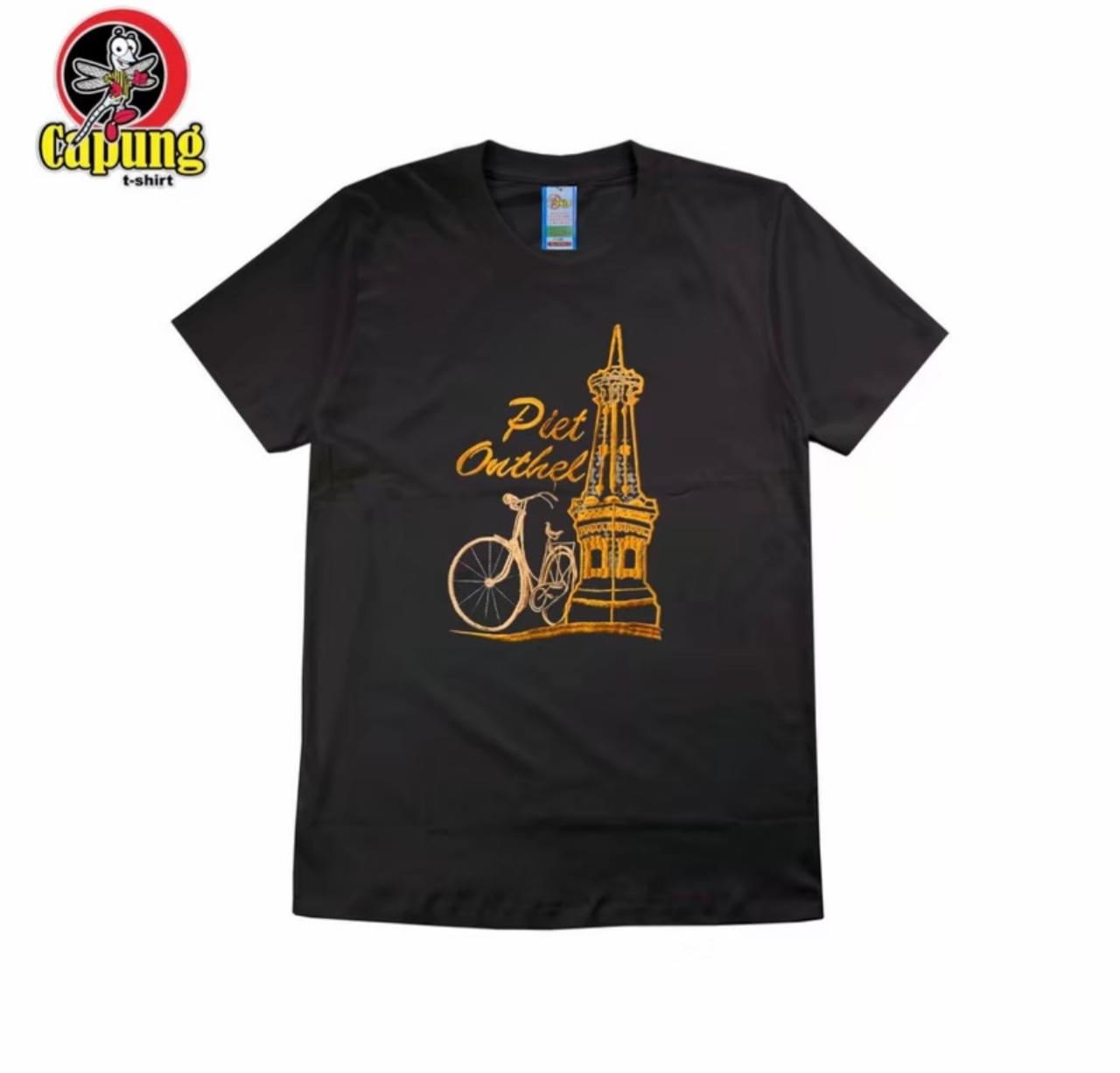 Kaos Bergambar Warna Hitam