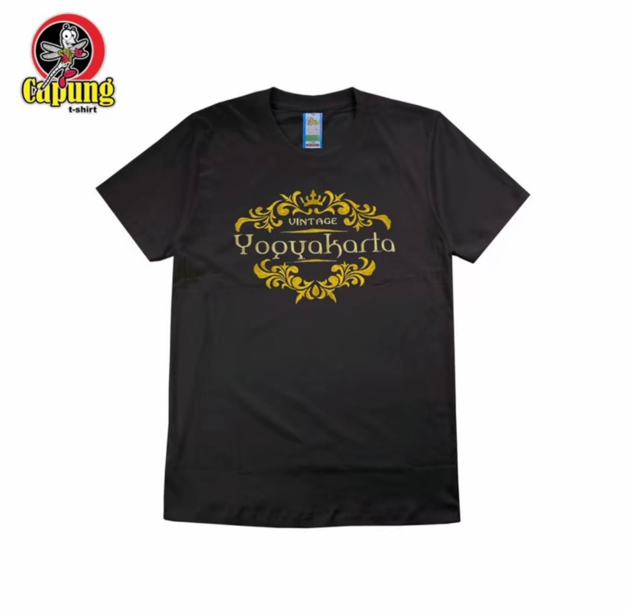 Kaos Bergambar Warna Hitam